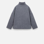 Manteau Court Femme Col Haut Chic
