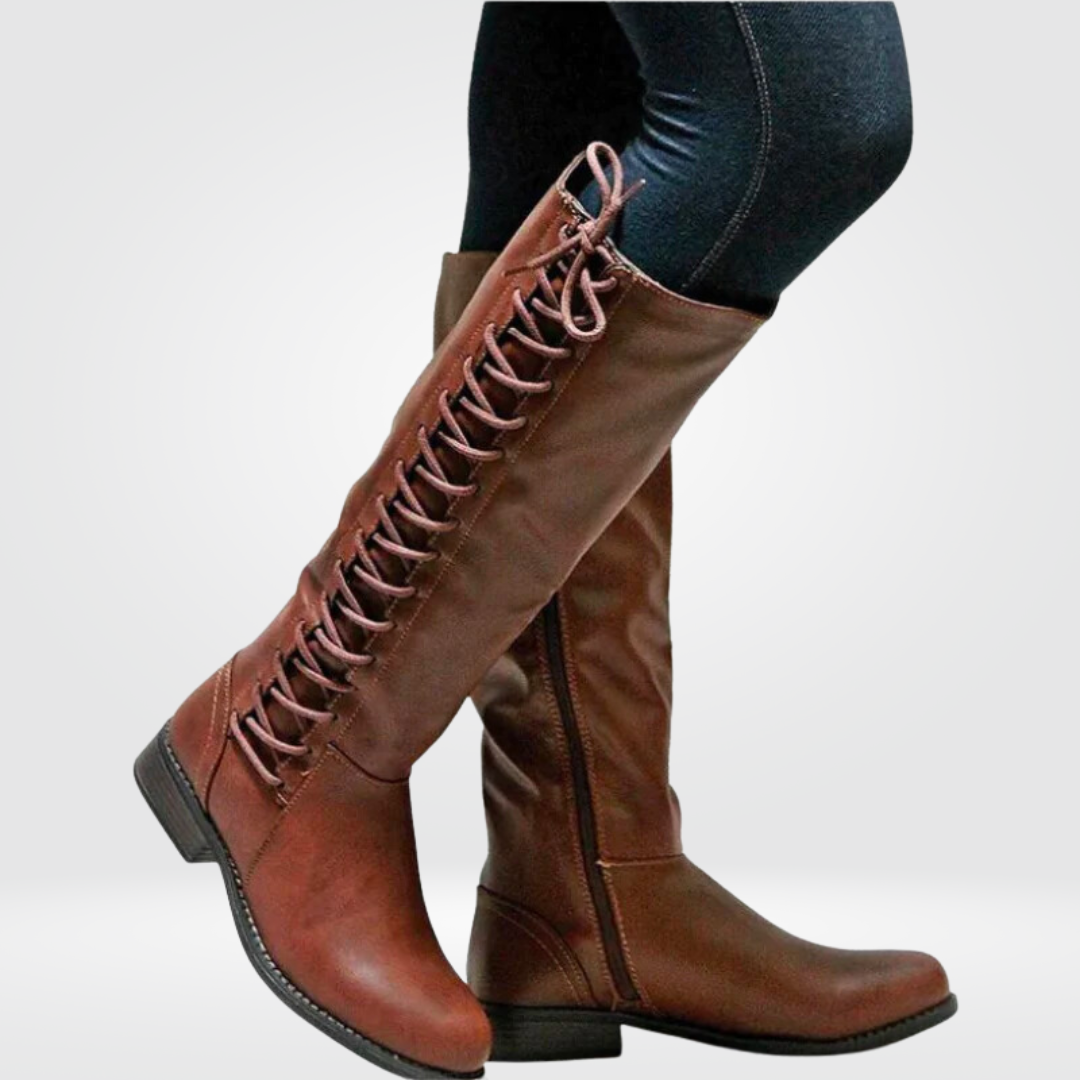 Bottes hautes en dentelle - Accentuation élégante du mollet