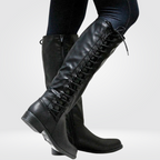 Bottes hautes en dentelle - Accentuation élégante du mollet