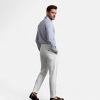 Pantalon drapé taille haute pour homme