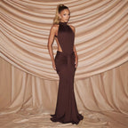Robe cache-cœur plissée ceinturée - Coupe slim