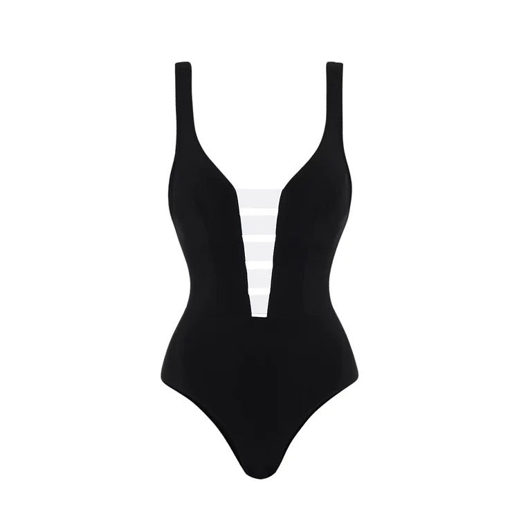 Prune — Maillot une pièce à découpes noir
