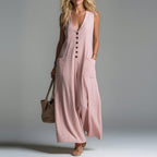 Robe cache-cœur épurée — Blanc, rose, noir ou beige