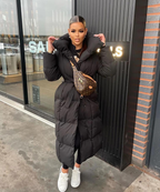 Manteau long élégant ceinturé pour femme Mellody – Mélange de laine de qualité supérieure