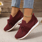 Chaussures à lacets en maille tissée décontractées