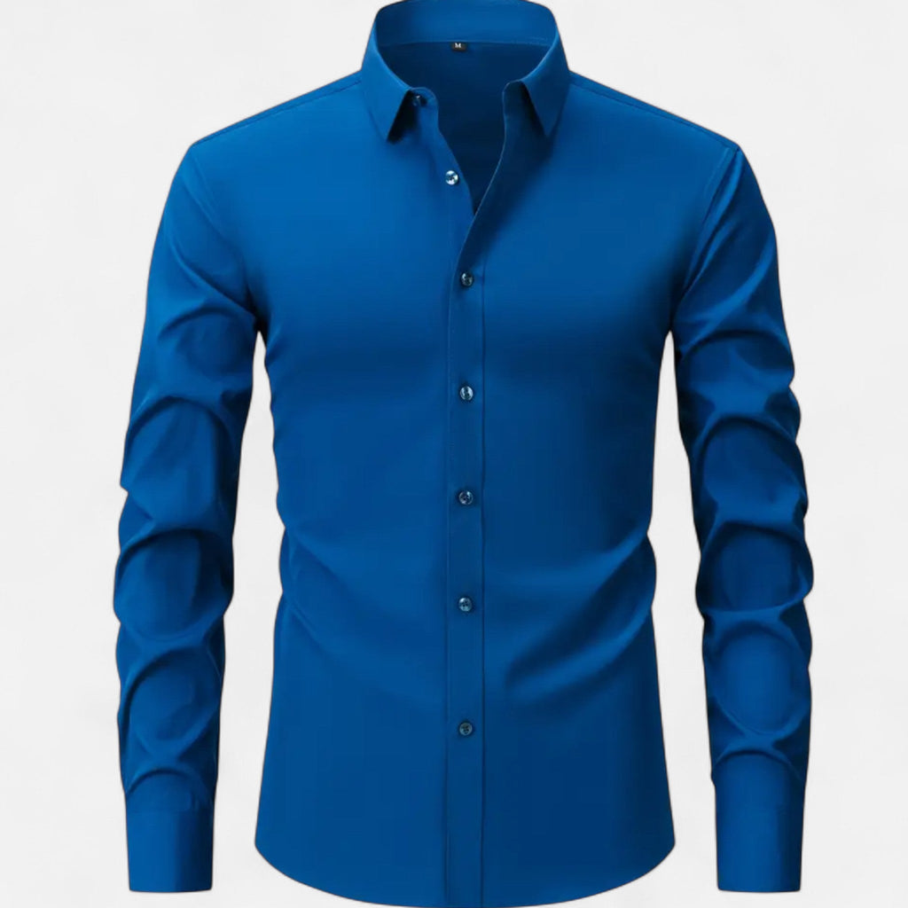 Men's Slim Fit Stretch Long Sleeve Shirt