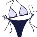 Alma — Blue Tie-Front Two-Piece Bikini