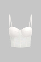Luxury Mesh Underwired Bustier - Fitted Sheer Top for Women, Ideal for Special Occasions