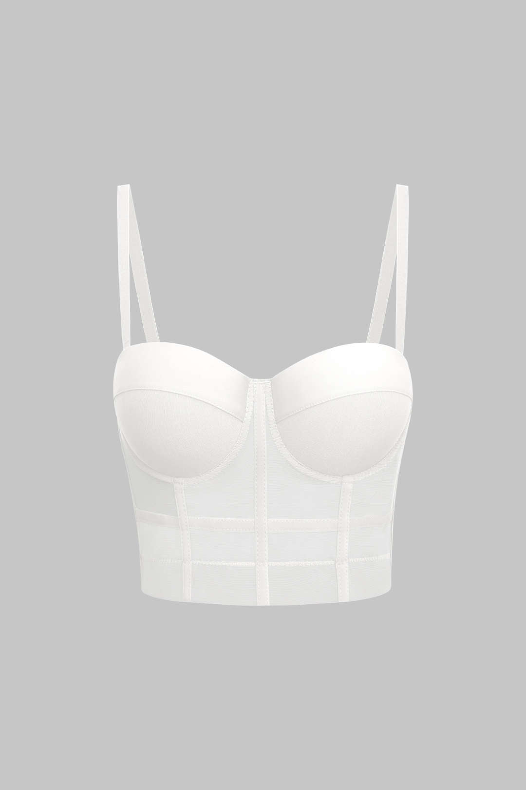 Luxury Mesh Underwired Bustier - Fitted Sheer Top for Women, Ideal for Special Occasions