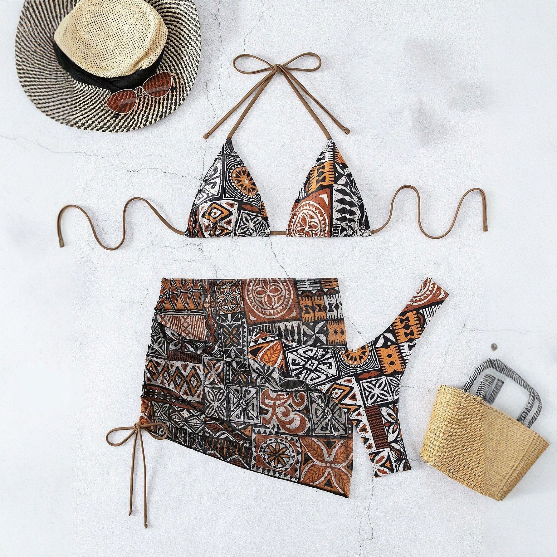 Brown — Three-piece brown set
