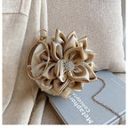 Sac à main bandoulière en diamant motif fleur - Chic&Shines