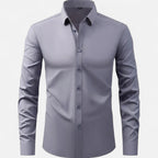 Men's Slim Fit Stretch Long Sleeve Shirt