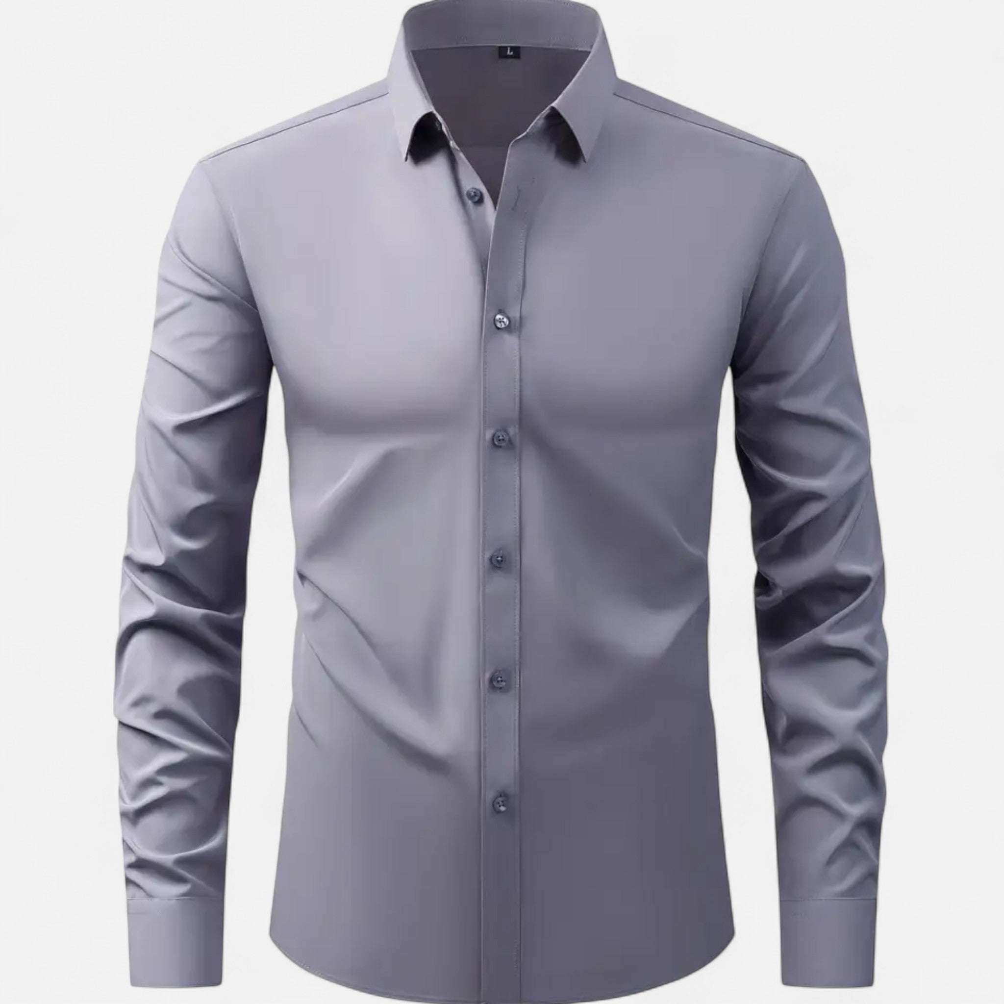 Men's Slim Fit Stretch Long Sleeve Shirt