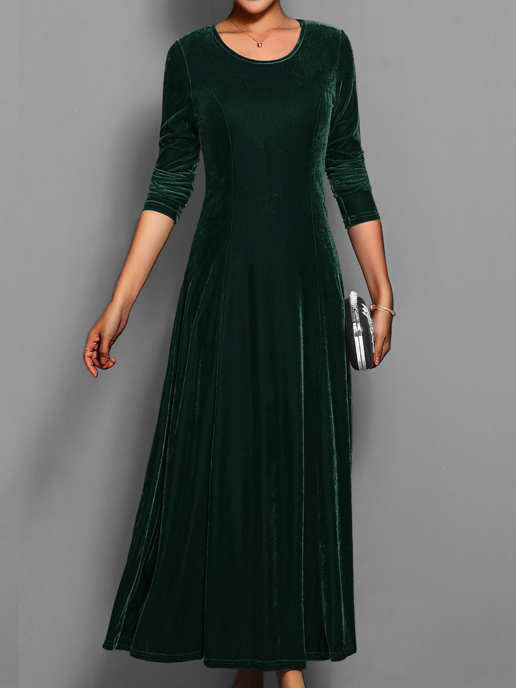 Robe longue de soirée pour femme de style classique