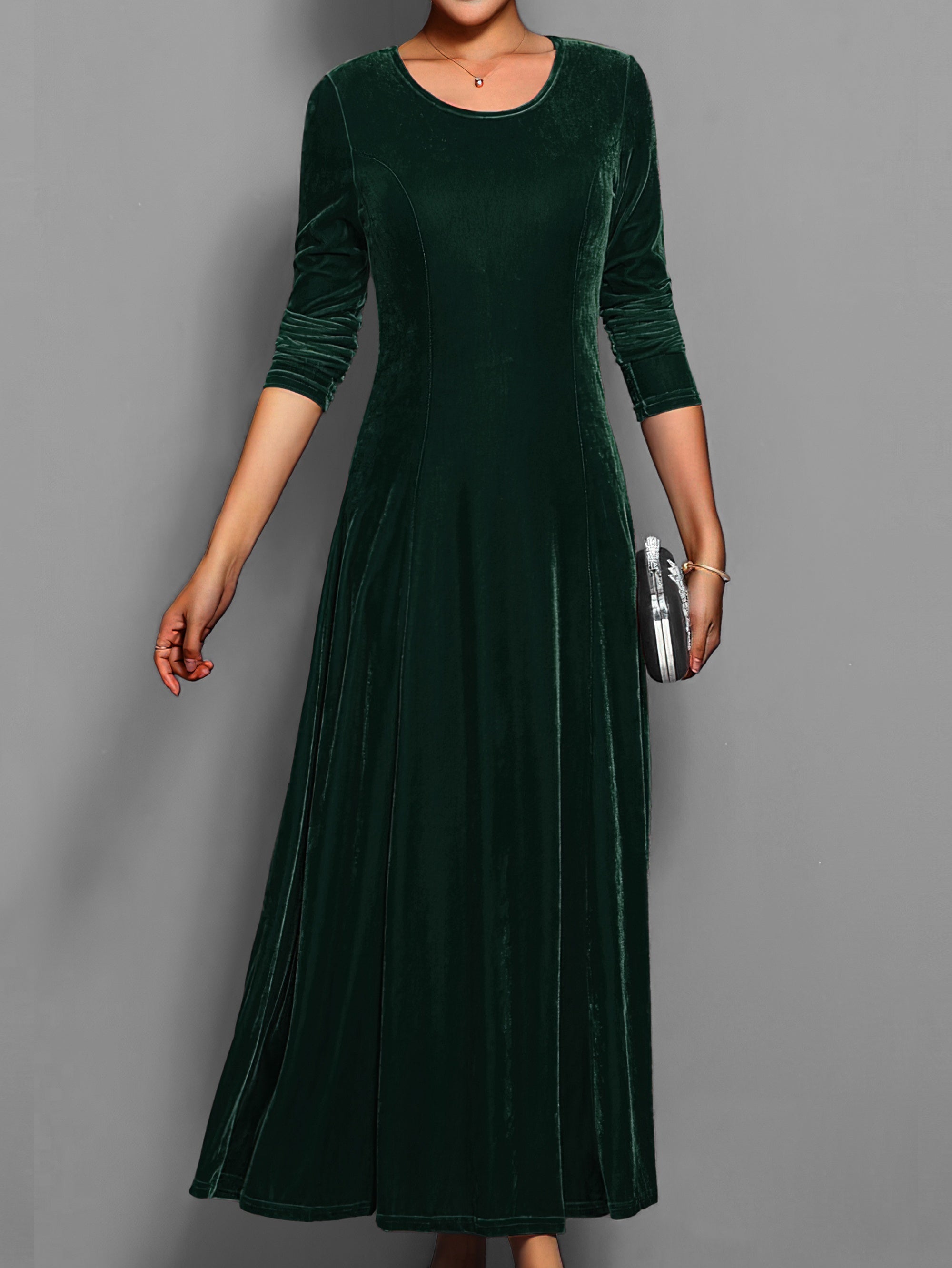 Robe longue de soirée pour femme de style classique