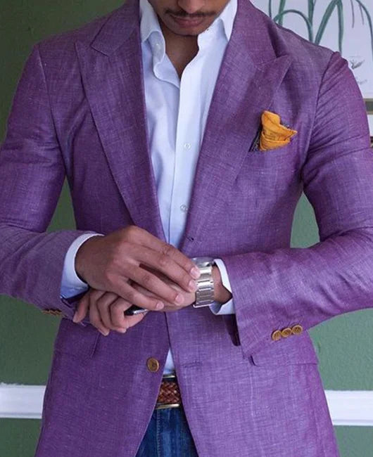 Blazer élégant en laine pour hommes