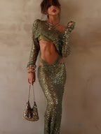 Thelma — Ensemble trois pièces vert 2pcs