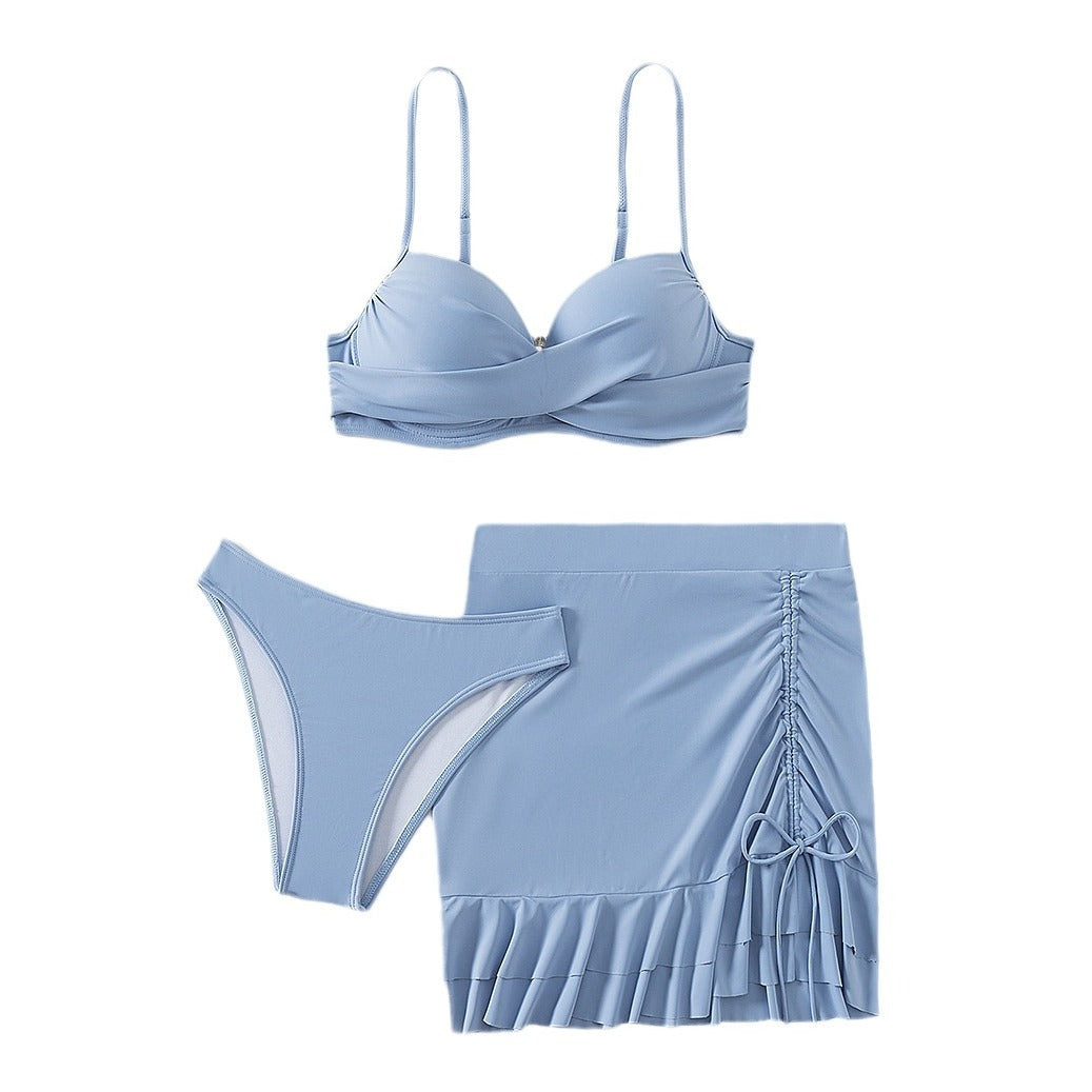 Raphaëlle — Bikini deux-pièces à armatures bleu