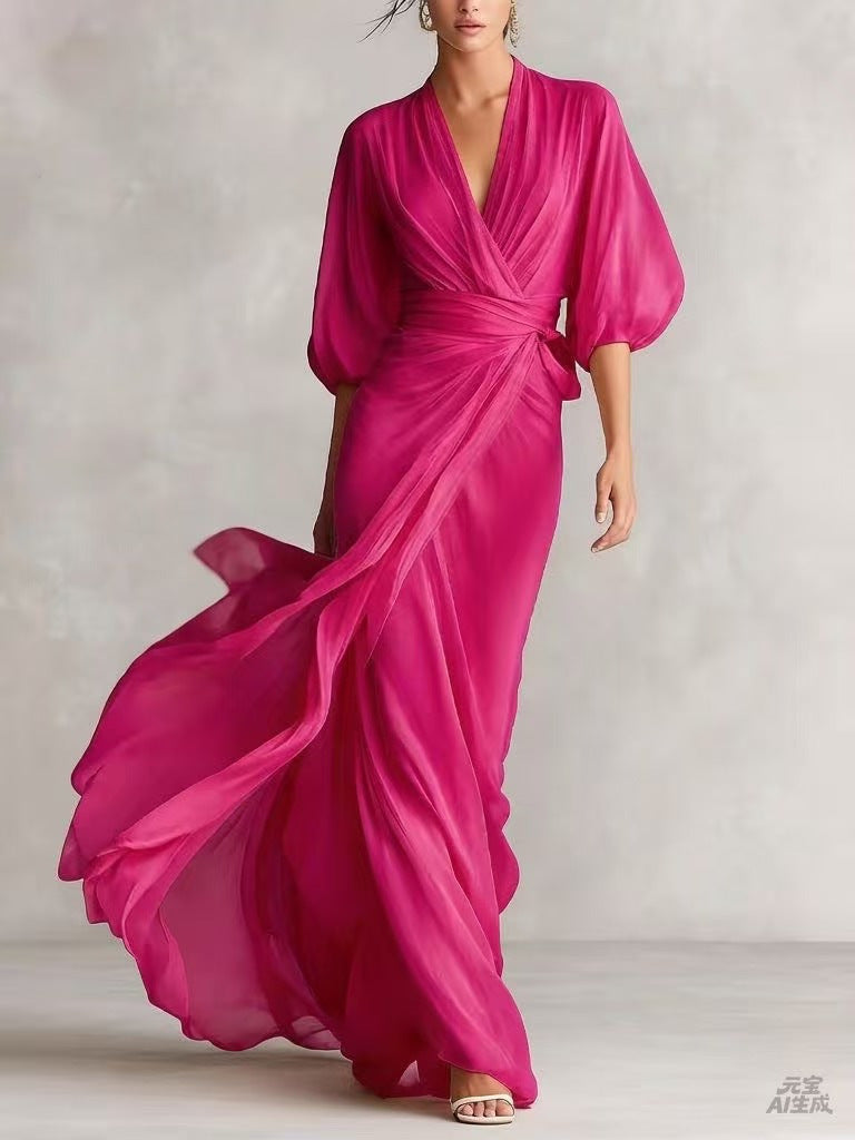 Robe longue épurée — Élégance intemporelle