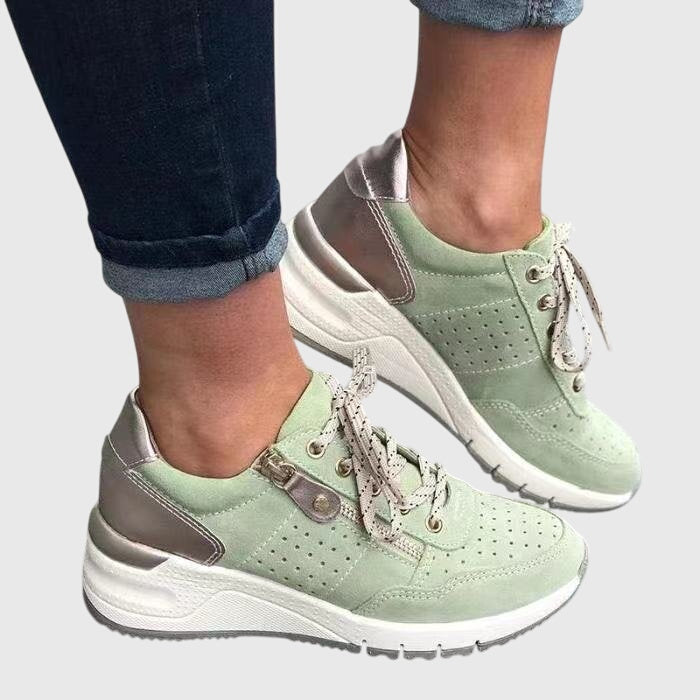 Baskets montantes à lacets pour femmes, style décontracté printemps