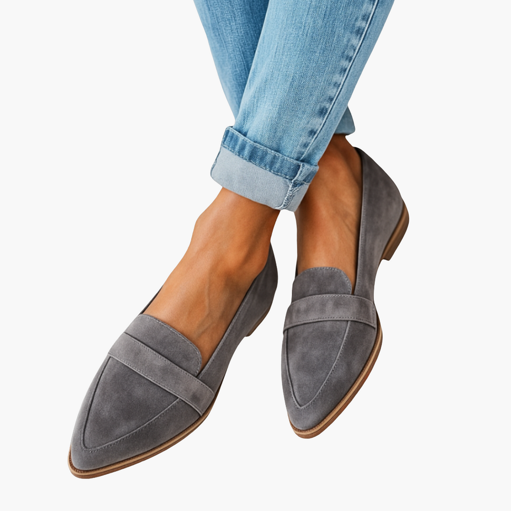 Mocassins orthopédiques en daim pour femmes