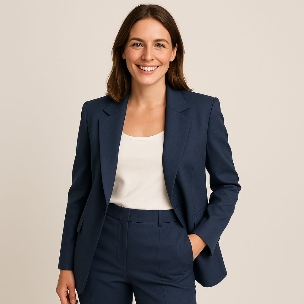 Tailleur élégant pour femme - Veste et pantalon slim pour cérémonie ou travail