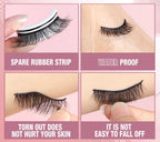 Reusable self-adhesive eyelashes