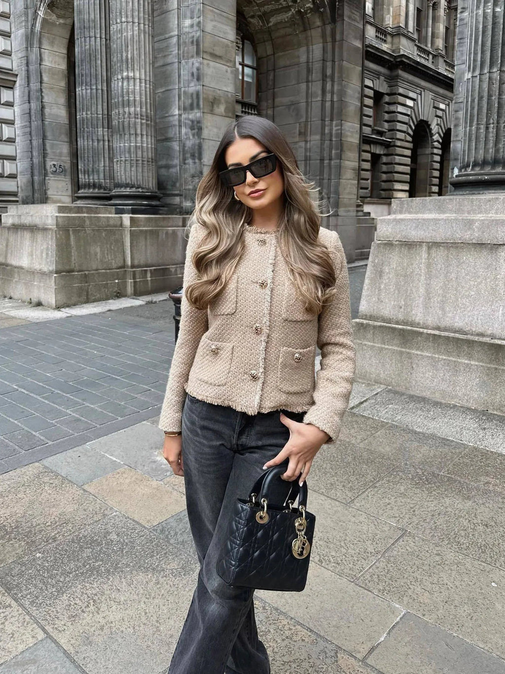 Sarah - veste en tweed automnale