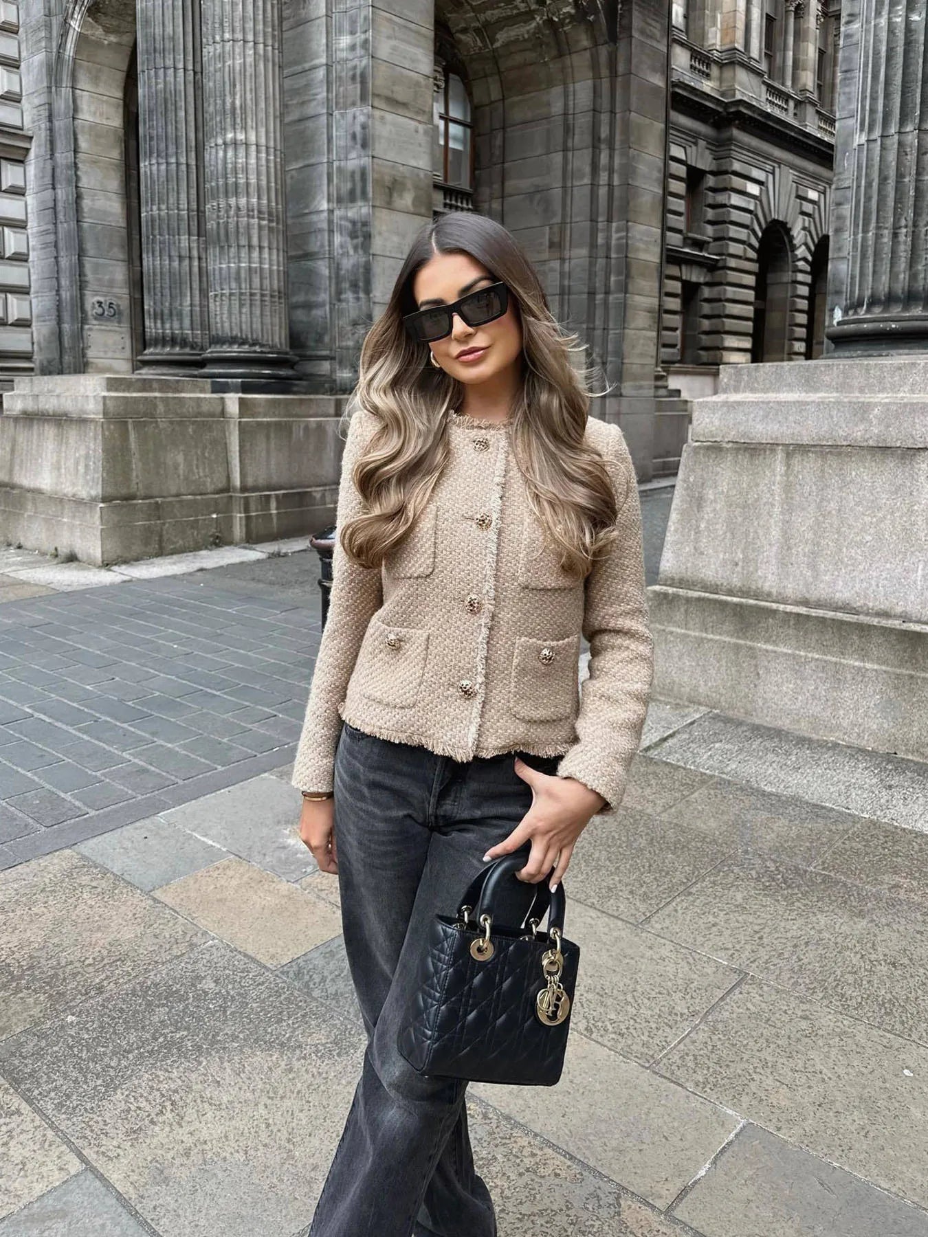 Sarah - veste en tweed automnale