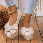 Chaussures à plateforme avec nœud - Chic&Shines