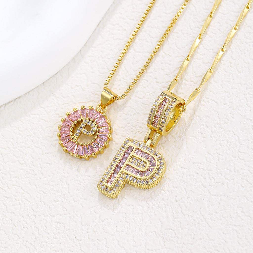 Collier pendentif lettre de l'alphabet - Chic&Shines