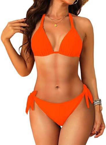 Bahia — Bikini deux-pièces triangle rouge