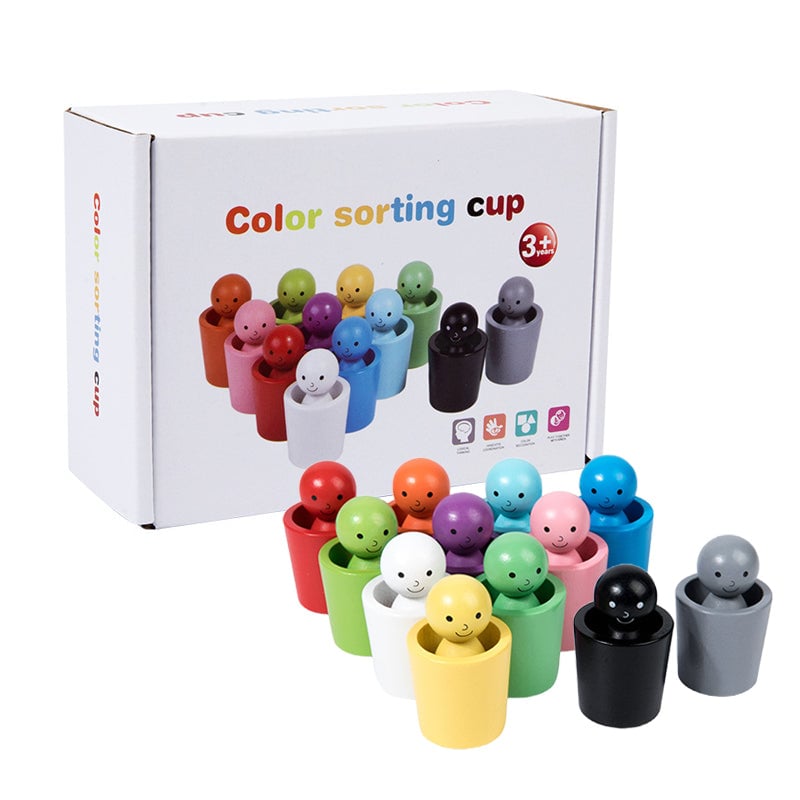 Montessori Color Sorting Cups