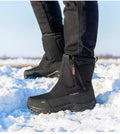 Bottes d'hiver pour femmes avec fermeture éclair latérale - Bottes de neige imperméables, antidérapantes et durables avec doublure chaude