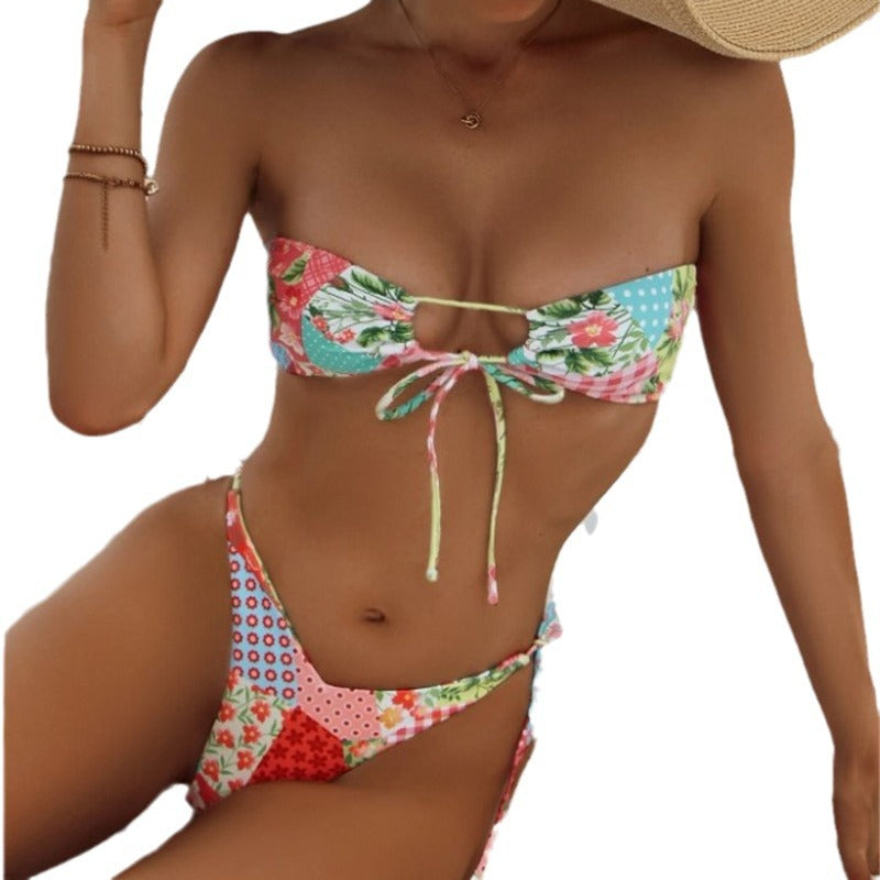 Nathaliä — Bikini deux-pièces push-up à motif floral