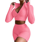 Ensemble de sport haut manches longues et short - Chic&Shines