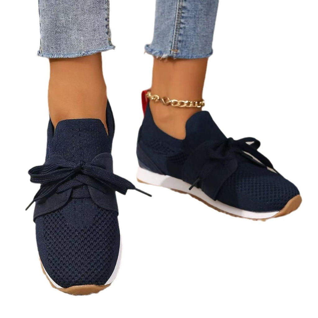 Chaussures à lacets en maille tissée décontractées - Chic&Shines