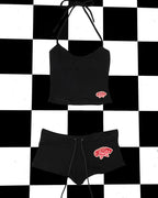 Ensemble deux pièces Camisole et short motif animalier