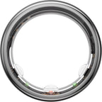 Silver Connected Ring Health and Activity Tracking