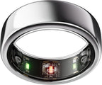 Silver Connected Ring Health and Activity Tracking