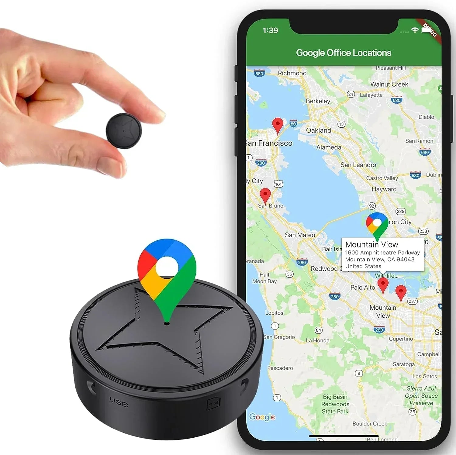 MiniTrack - Puissant traceur GPS magnétique