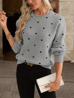 Pull à pois Zara : décontracté et élégant pour femme en automne et en hiver