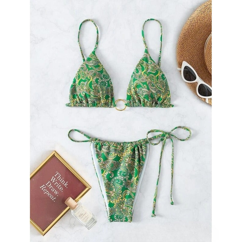 Lilou — Bikini deux-pièces à motif floral