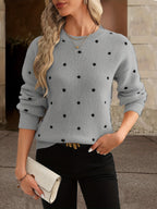 Pull à pois Zara : décontracté et élégant pour femme en automne et en hiver