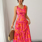 Robe Midi Imprimé Fleuri — Élégance Intemporelle