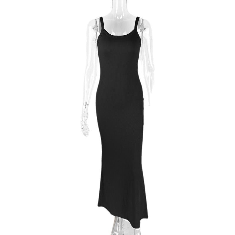 Maxi halter wrap dress