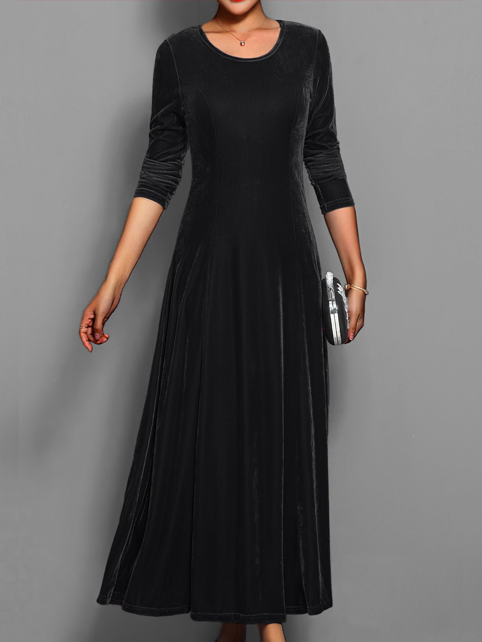 Robe longue de soirée pour femme de style classique