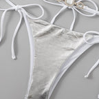Cleopatra — Two-piece silver bikini