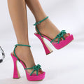 Talons aiguilles sandales élégantes avec boucle nœud - Chic&Shines