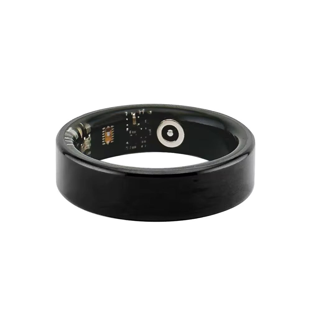 Silver Connected Ring Health and Activity Tracking